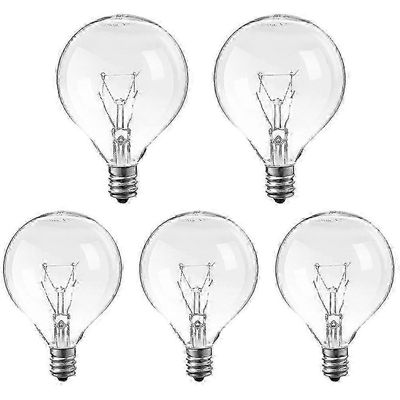 E12 kynttelikkövahanlämmittimen polttimot 25W 5 kpl, hehkulamppu tuoksunlämmittimille