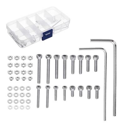 50 kpl M2.5 universaali levysoittimen päätypatruunan asennussarja metallirauta