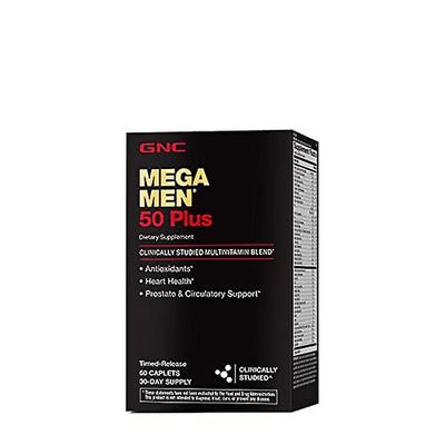 Gnc mega män 50 plus multivitamin 60 räkna prostata