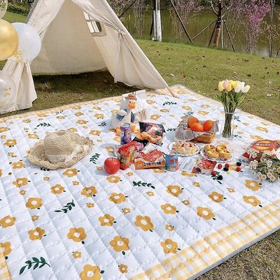 Yunshu Fortykket vandtæt picnicmåtte, Udendørs campingmåtte, Blød picnicmåtte FARVE 1