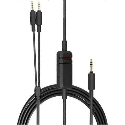 OFC-vaihtokaapelin jatkojohto Beyerdynamic MMX300 MMX 300 2. sukupolven pelikuulokkeille, joissa mikrofonin mykistyksen äänenvoimakkuuden säätö