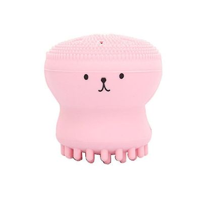 Coosilo Octopus Shape Silikone Ansigtsrensningsbørste - Ansigtsvask skrubbe, hudpleje, rensende instrumentbørste Pink