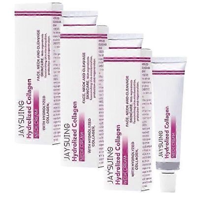 3kpl 40g kaulavoide hydrolisoitu kollageeni anti-aing kerma ihon kosteutus kasvojen kaulan pilkkomiseen ihonhoitovoide