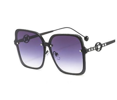 Langytx 2022 Nye kvinders solbriller Firkantet metal med diamanter Briller Personlighed Big Frame Gorgeous Fashion Ins Street Mænds solbriller DFM2...