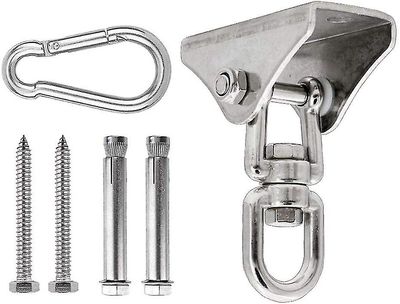 Barsinfi Kraftig 350 kg rustfrit stål loft krog, 360 rotation hængende swing krog, loft beslag montering krog til stol, hængende, boksebold, boxin