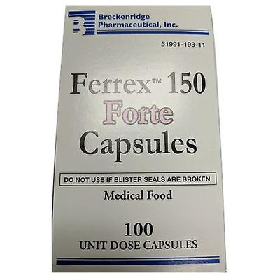 Breckenridge Ferrex 150 Forte kapslar, 100 Antal (förpackning om 1)