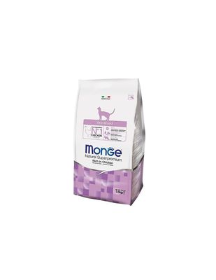 Steriloitu kana - Monge Natural Superpremium Dry Cat 10 kg