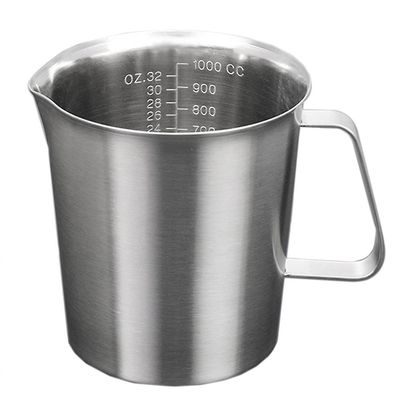 Ruili 304 målebæger i rustfrit stål 1000 ml