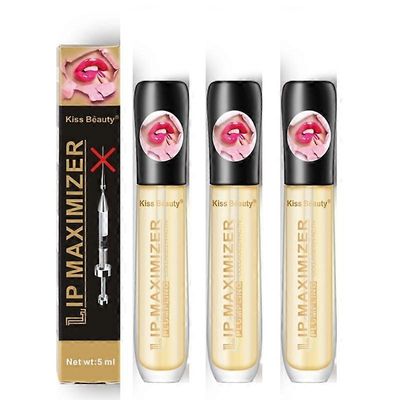 3kpl Lip Plumper Extreme Lip Gloss Maximizer Plump Volume Isommat huulet Kosteuttavat Vähennä huulten hienoja juonteita