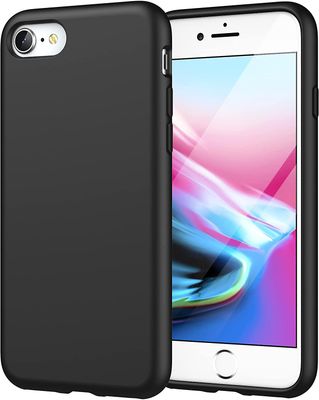 Stødsikker silikone taske til Iphone 8 / 7, 4.7-tommer Sort