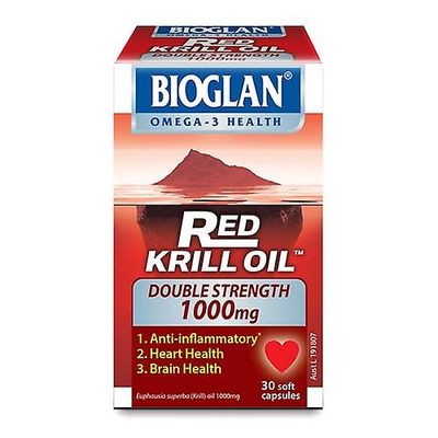 Bioglan Punainen Krilli ljy 1000mg DS, 30 Kapselia