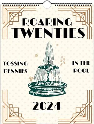 2024 Roaring Twenties Calendar, Taylors Calendar 2024, Roaring Twenties Calendar 2024 Wall Calendar Funny Calendar Gag Christmas Gifts 1 stk.