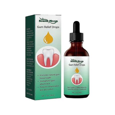 Elrachen 1 kpl Gum Regrowth tippaa, Natural Gum Restore Liquid Mouthwater, Gum Therapy Gel Receding Gum Repair Treatment Uutta