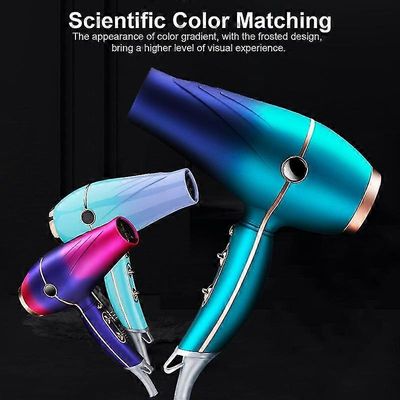 Suuritehoinen ammattimainen keraaminen salonkihiustenkuivaaja, jossa on diffuusori ja keskitin negatiivinen ioninen fööni Purppura - EU