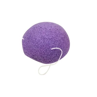 Gaoguan Konjac Sponge Wash Puff Make-up Sponge Hemispherical Facial Cleansing Sponge Lilla