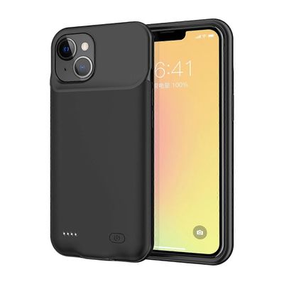 A88S 6000mAh ladattava akku matkapuhelin ABS + TPU-laturin kuorikotelo iPhone 13 minille 5.4 tuumaa Monivärinen Black