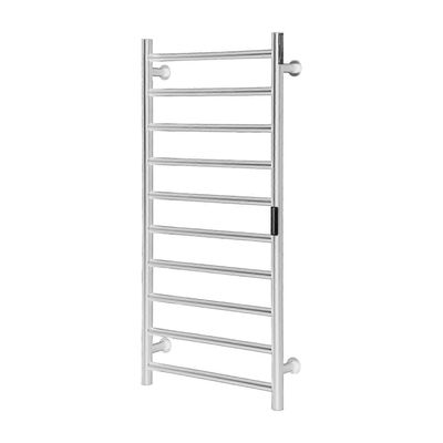 Succebuy 10 baarin pyyhekuivainteline, seinäasennus, IPX5-vesipoof ajastimella ja LED-näytöllä, 5 tasoa säädettävä lämpötila, hopea