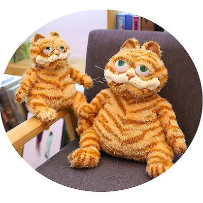 Cytlv 30cm Ugly Cute Fat Cat Garfield Cat plysj leketøy morsomt uttrykk Cat Girl bursdagsgave
