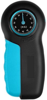 Linkrunning Bærbar håndgreb Dynamometer, Digital Håndgreb Styrkemåler Strengthener Øvelse Måling Wrist Strengthener blå sort 165mm*75mm