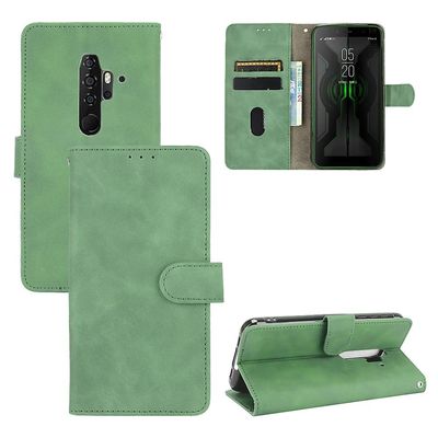 Etui til Blackview Bv6300 Pro Cover Premium læder med kortholder Flip Folio magnetisk etui Etui Coque - sort Grøn