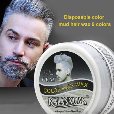 unbrand Hårvoks Langvarig Ingen misfarvning Moderigtigt midlertidigt hårfarve Frisure creme til cosplay Hvid