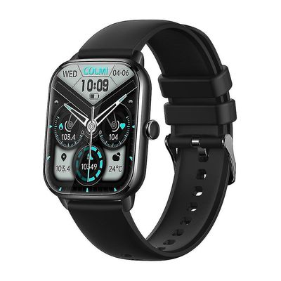 Colmi C61 Smartwatch 1.9 tommers fullskjerm Bluetooth-anrop hjertefrekvens søvnmonitor 100 sport modell Svart