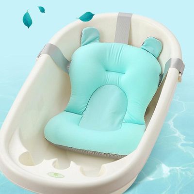 Jying Baby Badeværelse Supplies Baby Shower Badekar Pad Skridsikker badekar Seat Support Mat Nyfødte Sikkerhed Bad Support Pude Foldbar Blød Pillow...