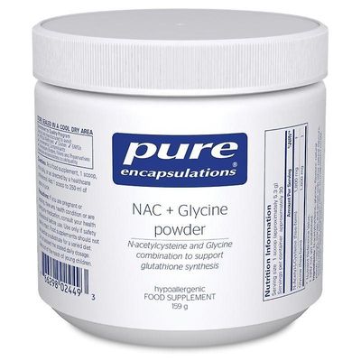 Pure Encapsulations Puhtaat kapselointit NAC + glysiinijauhe 159g