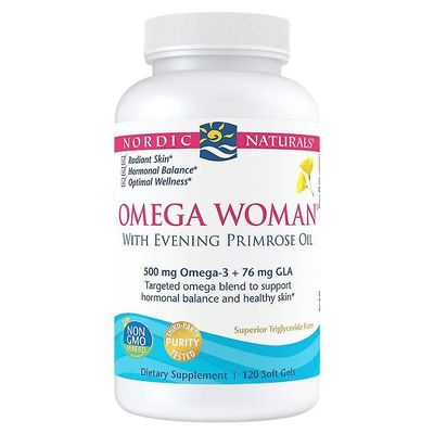 Nordic Naturals Omega Woman 500mg Pehmeät geelit 120