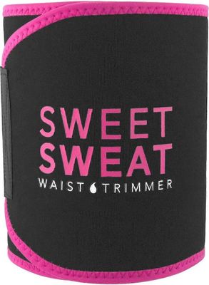 Sweet Sweat Vyötärötrimmeri, yhteensopiva miesten ja naisten kanssa: Musta/| Premium Waist Trainer -saunapuku, sisältää näytteen makeasta hikigeeli...