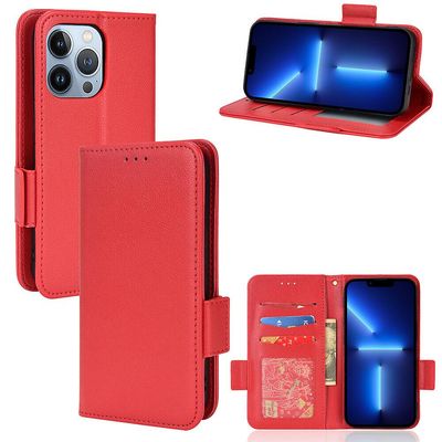Gangxun Deksel til Iphone 11 Pro Flip Cover Kortspor Magnetisk lukking Lommebok kompatibel med Iphone 11 Pro-deksel Rød