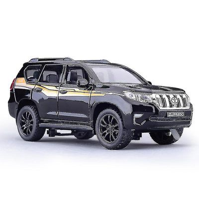 Kuuma myynti Land Cruiser Prado 1/32 Diecast Toys Metal AutoTila Musta