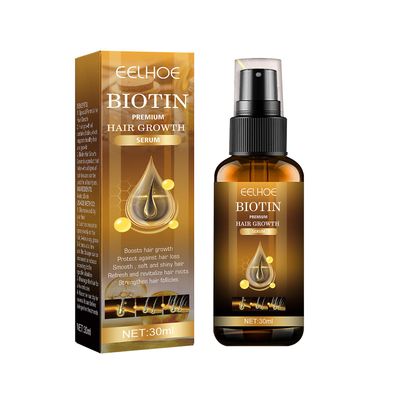 Biotin Hårvækst Spray Stærk Hårmassage Hovedbund Tæt Hår Fast Hår Anti-tab Nærende væske 3pcs
