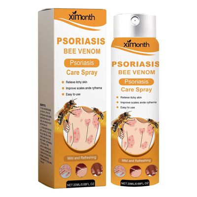 Mehiläismyrkkysuihke psoriaasille Ihon punoitusta lievittävät kutinaa estävät nesteet kotimatkoille 1pcs