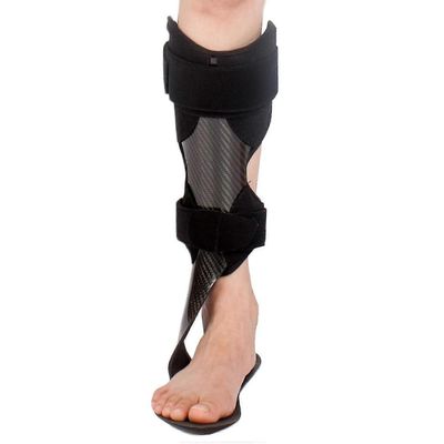 Afo Brace kevyt nilkka jalka ortoosi jalkatuki Afo Rehabilitator for drop foot, stroke, hemiplegia L-Right (hiilikuitu)