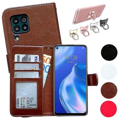 Stargadgets Suojaa Huawei P40 Lite nahkakotelolla! Vaaleanpunainen