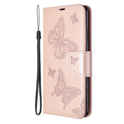 Gangxun Sag for Samsung Galaxy A70e Butterfly Mønster Pink