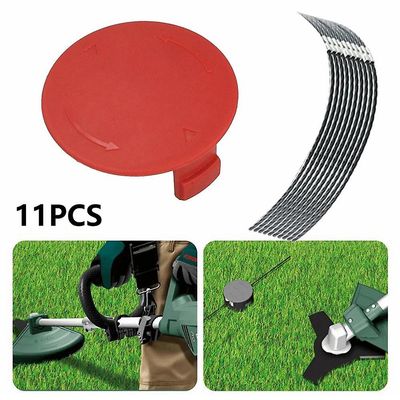 Bosch AFS 23-37 Strimmer 10PCS ruohonleikkurin trimmauslangat + 1PC ruohonleikkurin suojus Monivärinen 11pcs