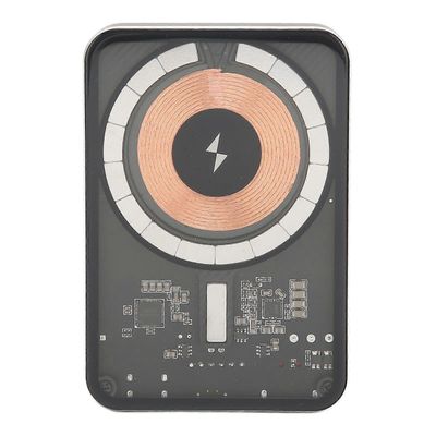 Magneettinen langaton virtapankki 10000mAh kannettava magneettinen läpinäkyvä virtapankki matkapuhelimille Bluetooth-kuulokkeet E44B 10000mAh