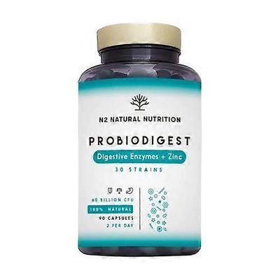 N2 Natural Nutrition Probiodigest - digestive enzymes and zinc 90 capsules