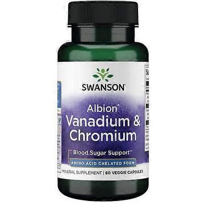 Swanson Vitamins Swanson Vitamiinit Albion Vanadiini Ja Kromi, 60 Kasviskorkkia