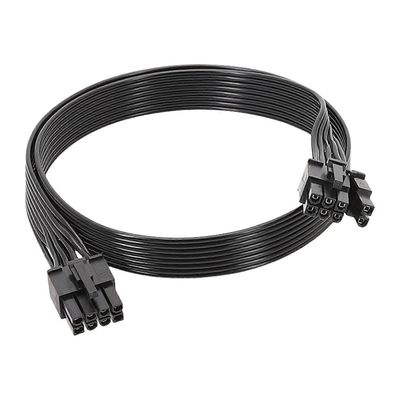 8-nastainen 6+2-nastainen PCIE-virtakaapeli 50 cm:n uros-uroskaapeli sarjan näytönohjaimen tukemiseen Monivärinen