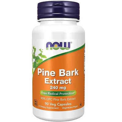 NOW Foods NU Fødevarer Pine Bark Udtræk 240mg Kapsler 90
