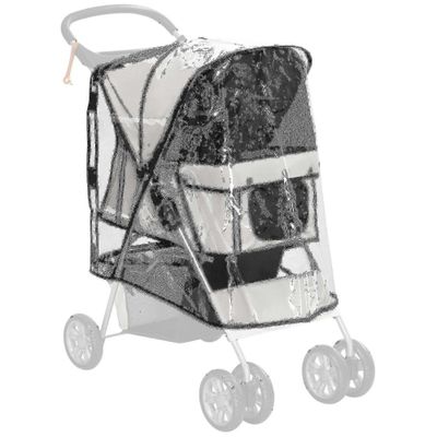 Pawhut Dog Rattaiden sadesuoja takakannella koiran Pram_dxm