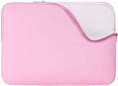 Laptop sag med polstret lynlås sag Pink