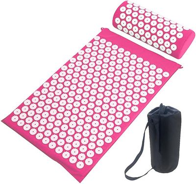 Yoga Massage Mat Akupressurmåtte, Lyserød Farve