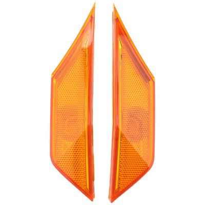 1sett av sidemarkørlampeobjektiv for 2016-up 10th Gen Honda Civic Sedan / coupe / hatchback (oransje)