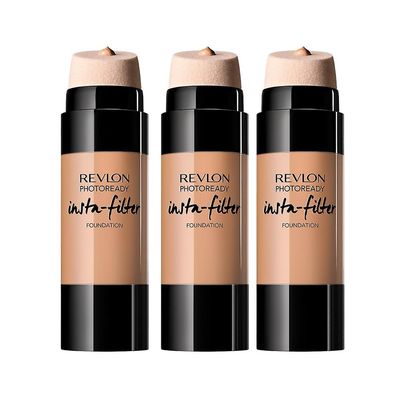 3 x Revlon Photoready Insta-suodatin meikkivoide 27ml - 330 Natural Tan 330 luonnollisen rusketuksen