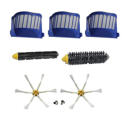 Filter Mesh Hovedrullesidepensel til Irobot Roomba 600 Serie 600 605 610 615 616 620 621 630 631 640 650 651 660 670 680 Del