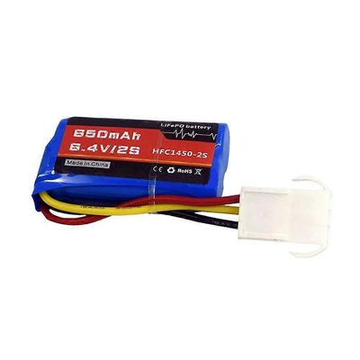 6,4 V 2S 650 mAh Li-Ion -akku EL4 5 3P naaras T-pistoke RC-autoihin, kuorma-autoihin, pikaveneisiin ja lentokoneisiin A-Battery